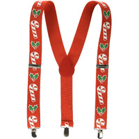 Candy Cane & Holly Suspenders