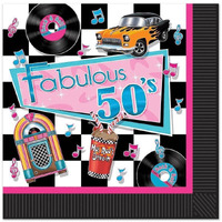 Fabulous 50's Luncheon Napkins