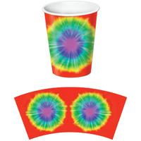 Tie-Dyed Beverage Cups