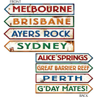 Australian Street Sign Cutouts