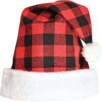 Plaid Santa Hat