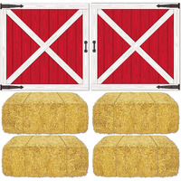 Barn Loft Door & Hay Bale Props