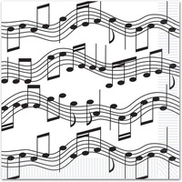 Musical Notes Luncheon Napkins