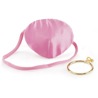 Pink Pirate Eye Patch w/Plastic Earring