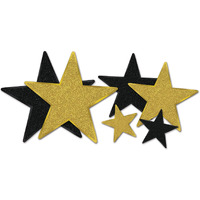 Glittered Foil Star Cutouts