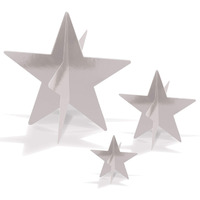 3-D Foil Star Centerpieces