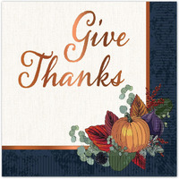 Fall Thanksgiving Luncheon Napkins