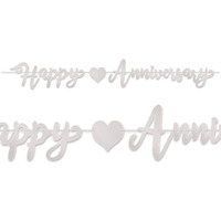 Foil Happy Anniversary Streamer