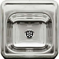 Decorative Square Drop-in Entertainment/Prep Sink with a Smooth Surface