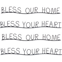 Bless Home and Heart Decor (Set of 4)