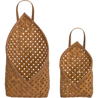 Bamboo Wall Basket (Set of 2)