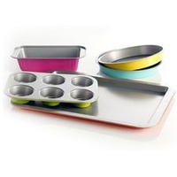 Gibson Home Color Splash Lyneham 5 pc Carbon Steel Bakeware Set(D0102H5ID0V.)