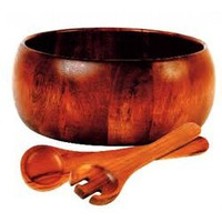 Gibson Home Laroda 3-Piece Salad Bowl Set, Brown Wood(D0102H7YXKA.)