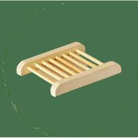 Natural Bamboo Soap Bar Dish. Eco-Friendly(D0102HEYUMA.)