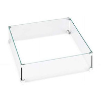 22 x 22 in Square glass Wind Screen  clear