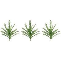 23 in glitter Filigree Leaf Spray christmas Decor  green - Set of 3