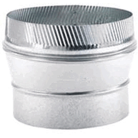 gV1359-6X7-312 6 - 7 in galvanized Increaser 24 gauge