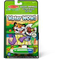 Melissa & Doug 173742 On the go Water Wow Wacky Animals Flip Pad