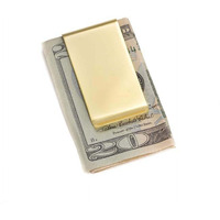 Bey-Berk International BB122g gold Plated Money clip