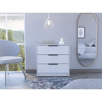 cannon 3-Drawer Rectangle Dresser White(D0102H767IP)