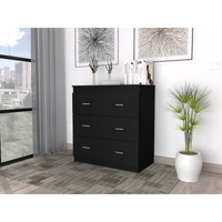 Montclair 3-Drawer Dresser Black(D0102H76HB6)