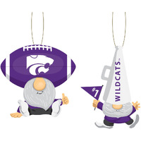 Kansas State Wildcats Ornament Gnome Fan 2 Pack