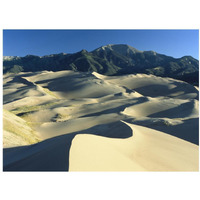 Sangre de Cristo Mountains at Great Sand Dunes National Monument, Colorado-Paper Art-18"x14"