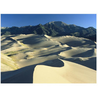 Sangre de Cristo Mountains at Great Sand Dunes National Monument, Colorado-Paper Art-26"x20"