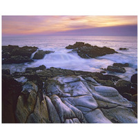 Wave hiting coastal rocks, Gerstle Cove, Salt Point State Park, California-Paper Art-37"x30"