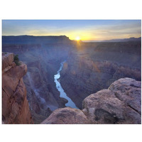 Sunrise as seen from Toroweap Overlook, Grand Canyon National Park, Arizona-Paper Art-18&quotx14"