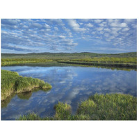 Clouds reflected in the Green River, Bridger-Teton National Forest, Wyoming-Paper Art-26"x20"