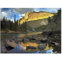 Nokhu crags, hornfel layers carved by glaciers, Medicine Bow Range, Colorado-Paper Art-50"x38"