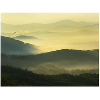 Appalachian Mountains from Doughton Park, Blue Ridge Parkway, North Carolina-Paper Art-42"x32"