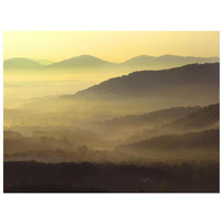 Appalachian Mountains from Doughton Park, Blue Ridge Parkway, North Carolina-Paper Art-34"x26"