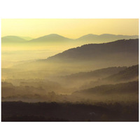 Appalachian Mountains from Doughton Park, Blue Ridge Parkway, North Carolina-Paper Art-42"x32"