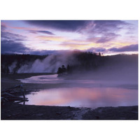 Steaming hot springs, Midway Geyser Basin, Yellowstone National Park, Wyoming-Paper Art-50"x38"