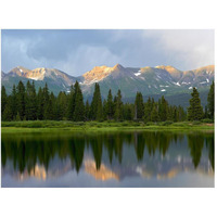 West Needle Mountains reflected in Molas Lake, Weminuche Wilderness, Colorado-Paper Art-50"x38"