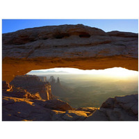 Mesa Arch at sunset from the Mesa Arch Trail, Canyonlands National Park, Utah-Paper Art-18"x14"