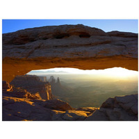 Mesa Arch at sunset from the Mesa Arch Trail, Canyonlands National Park, Utah-Paper Art-34"x26"