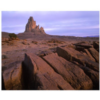 Agathla Peak, the basalt core of an extinct volcano, Monument Valley, Arizona-Paper Art-22"x18"