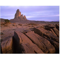 Agathla Peak, the basalt core of an extinct volcano, Monument Valley, Arizona-Paper Art-30"x24"