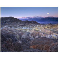 Full moon rising over Zabriskie Point, Death Valley National Park, California-Paper Art-26"x20"