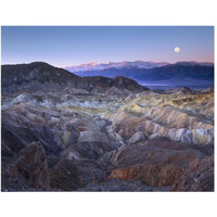 Full moon rising over Zabriskie Point, Death Valley National Park, California-Paper Art-50"x38"