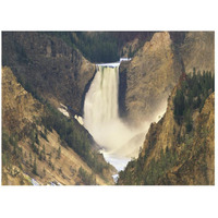 Lower Yellowstone Falls and Grand Canyon of Yellowstone National Park, Wyoming-Paper Art-26"x20"