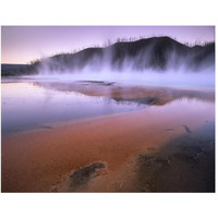 Steaming hot springs at Lower Geyser Basin, Yellowstone National Park, Wyoming-Paper Art-50"x38"