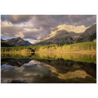 Fortress Mountain and Mt Kidd at Wedge Pond, Kananaskis Country, Alberta, Canada-Paper Art-26&quotx20"