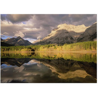 Fortress Mountain and Mt Kidd at Wedge Pond, Kananaskis Country, Alberta, Canada-Paper Art-50"x38"