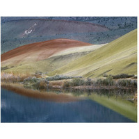 Painted Hills reflected in water, John Day Fossil Beds National Monument, Oregon-Paper Art-50"x38"