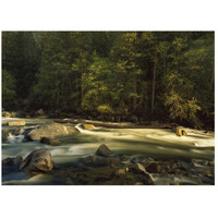 Merced River flowing through the valley floor, Yosemite National Park, California-Paper Art-26"x20"