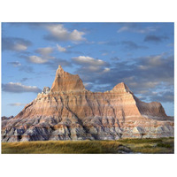 Sandstone striations and erosional features, Badlands National Park, South Dakota-Paper Art-26"x20"